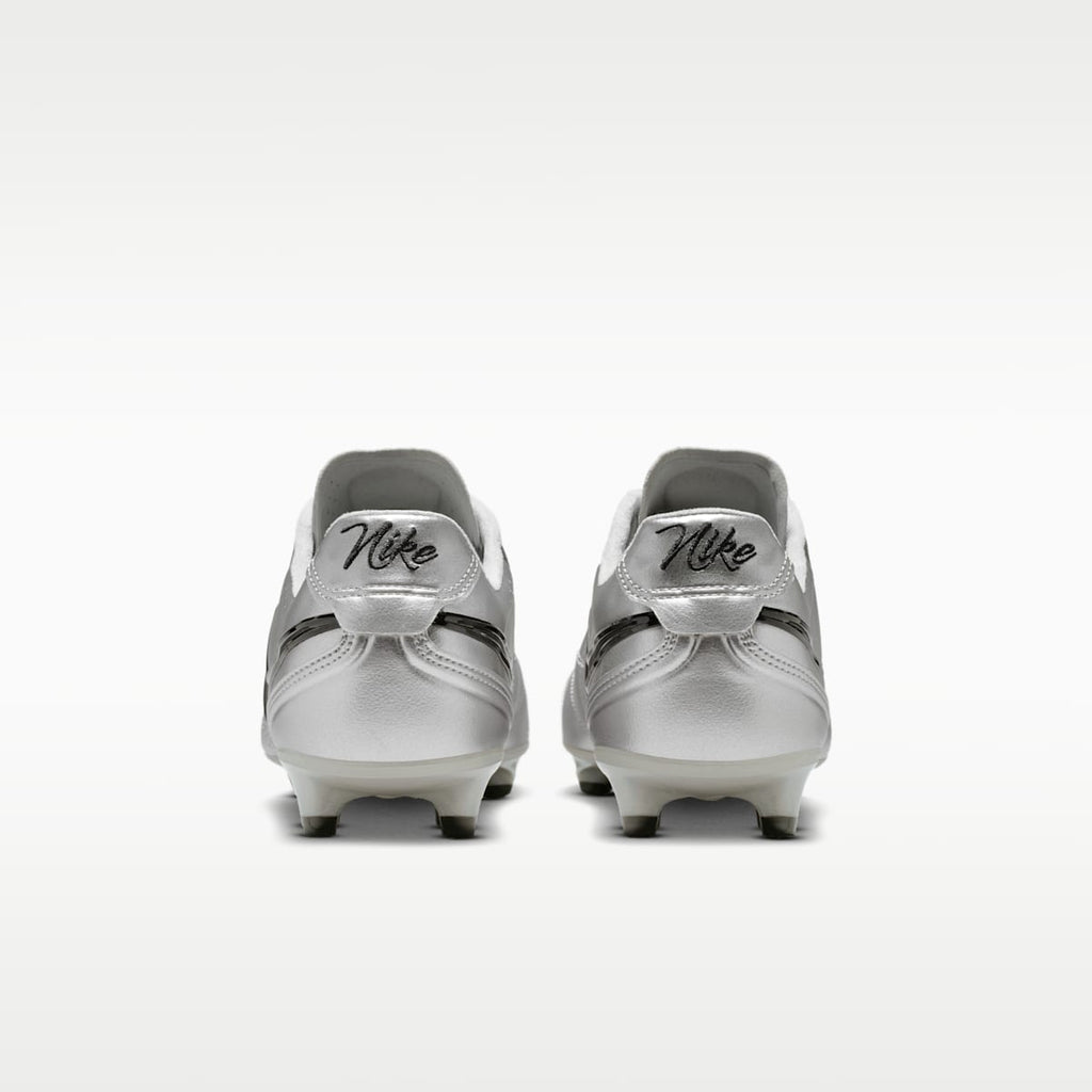 Nike Tiempo Ligera Pro Firm-Ground Low-Top Soccer Cleats - Metallic Silver/Black - Image 6