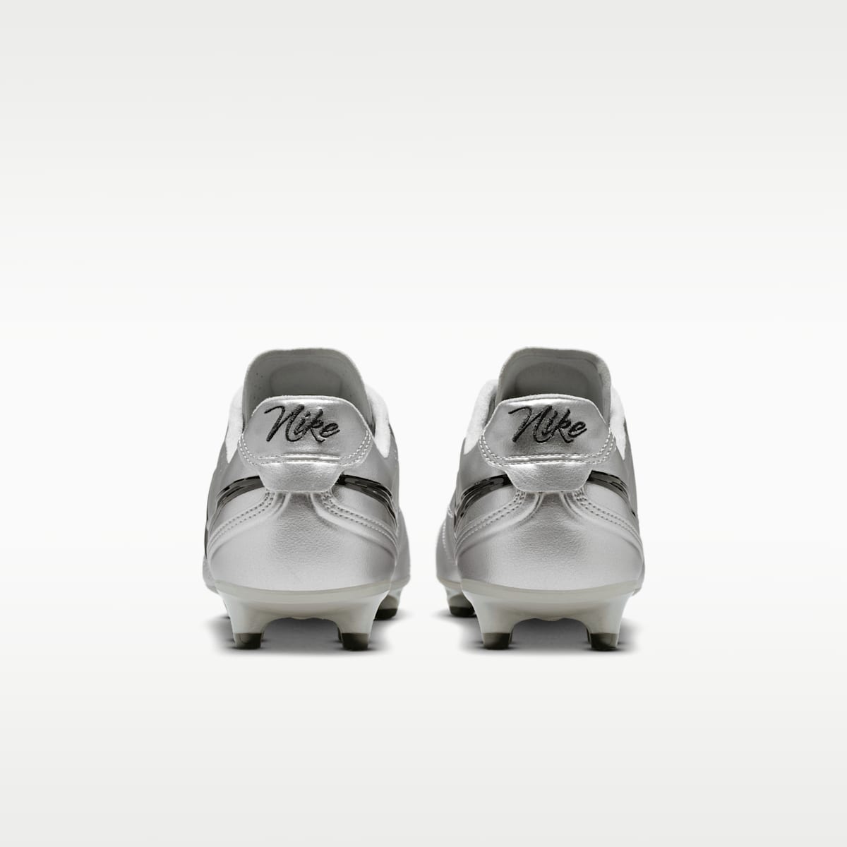 Nike Tiempo Ligera Pro Firm-Ground Low-Top Soccer Cleats - Metallic Silver/Black - Image 6