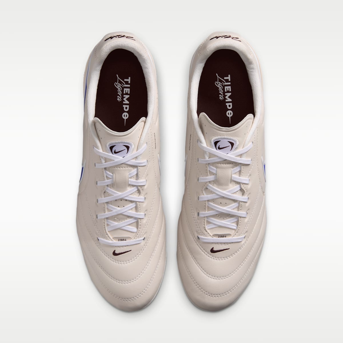 Nike Tiempo Ligera Pro Firm-Ground Low-Top Soccer Cleats - Chalk/White/Racer Blue - Image 4