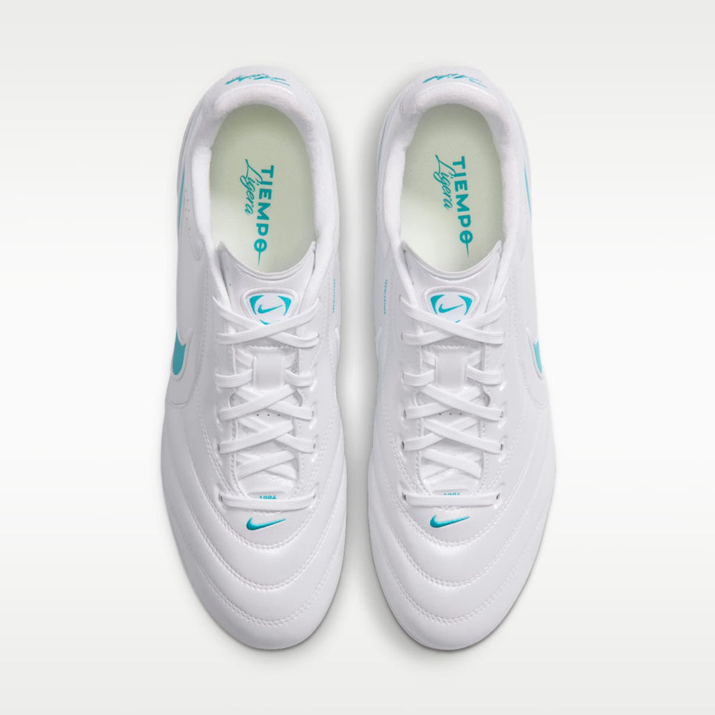 Nike Tiempo Ligera Pro Firm-Ground Low-Top Soccer Cleats - White/White/Energy - Image 4