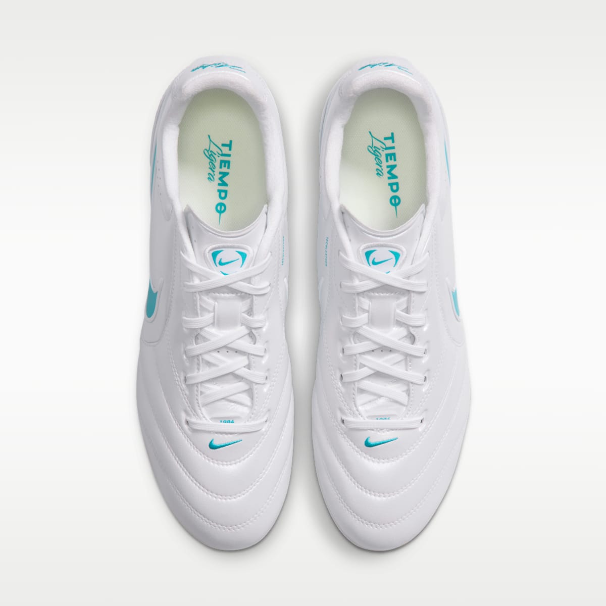 Nike Tiempo Ligera Pro Firm-Ground Low-Top Soccer Cleats - White/White/Energy - Image 4