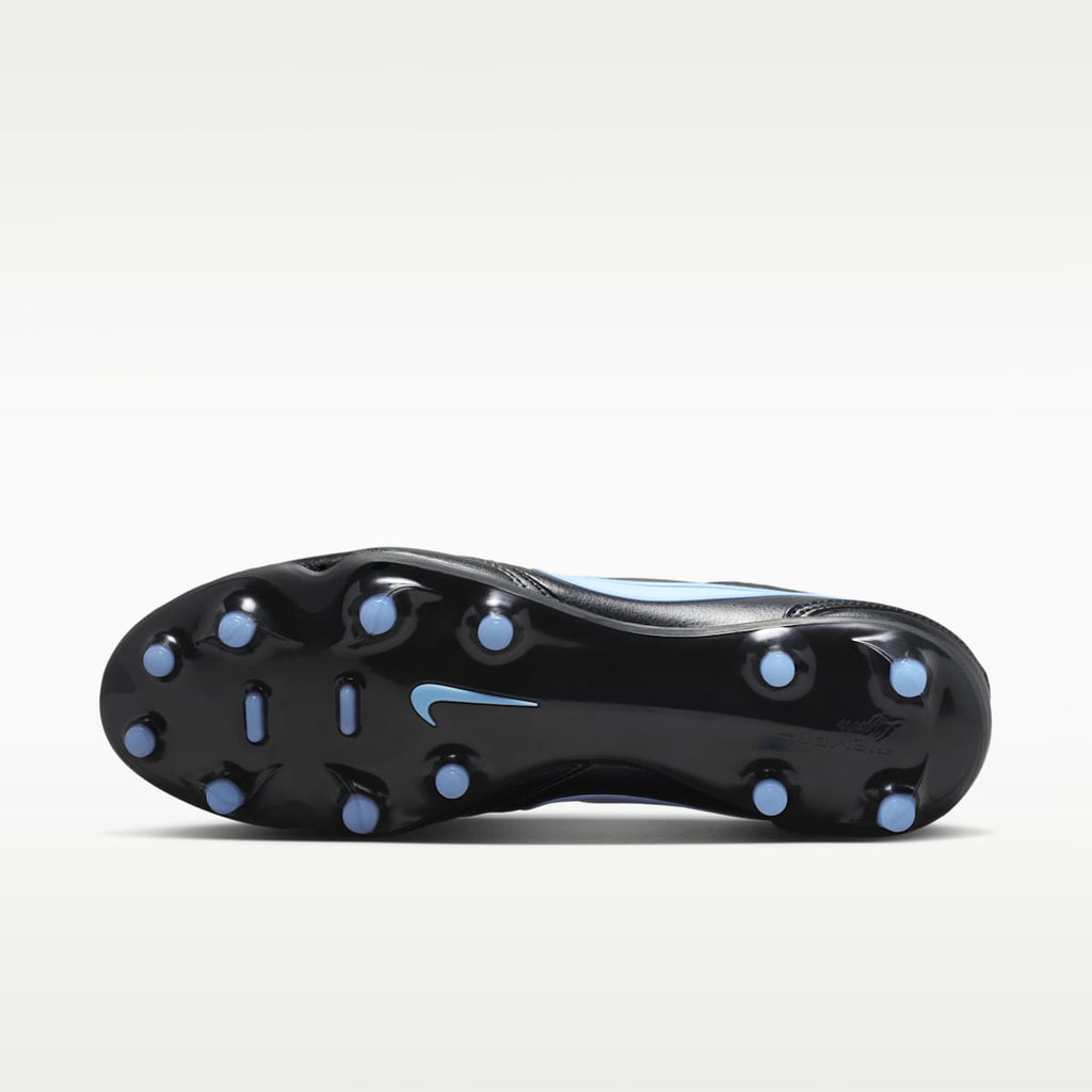 Nike Tiempo Ligera Pro Firm-Ground Low-Top Soccer Cleats - Black/Ice Blue/Obsidian - Image 2