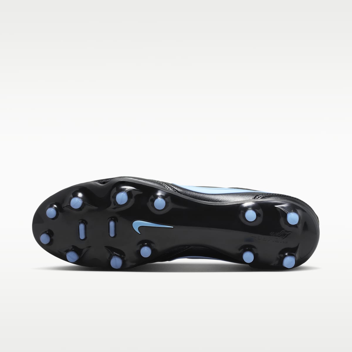 Nike Tiempo Ligera Pro Firm-Ground Low-Top Soccer Cleats - Black/Ice Blue/Obsidian - Image 2