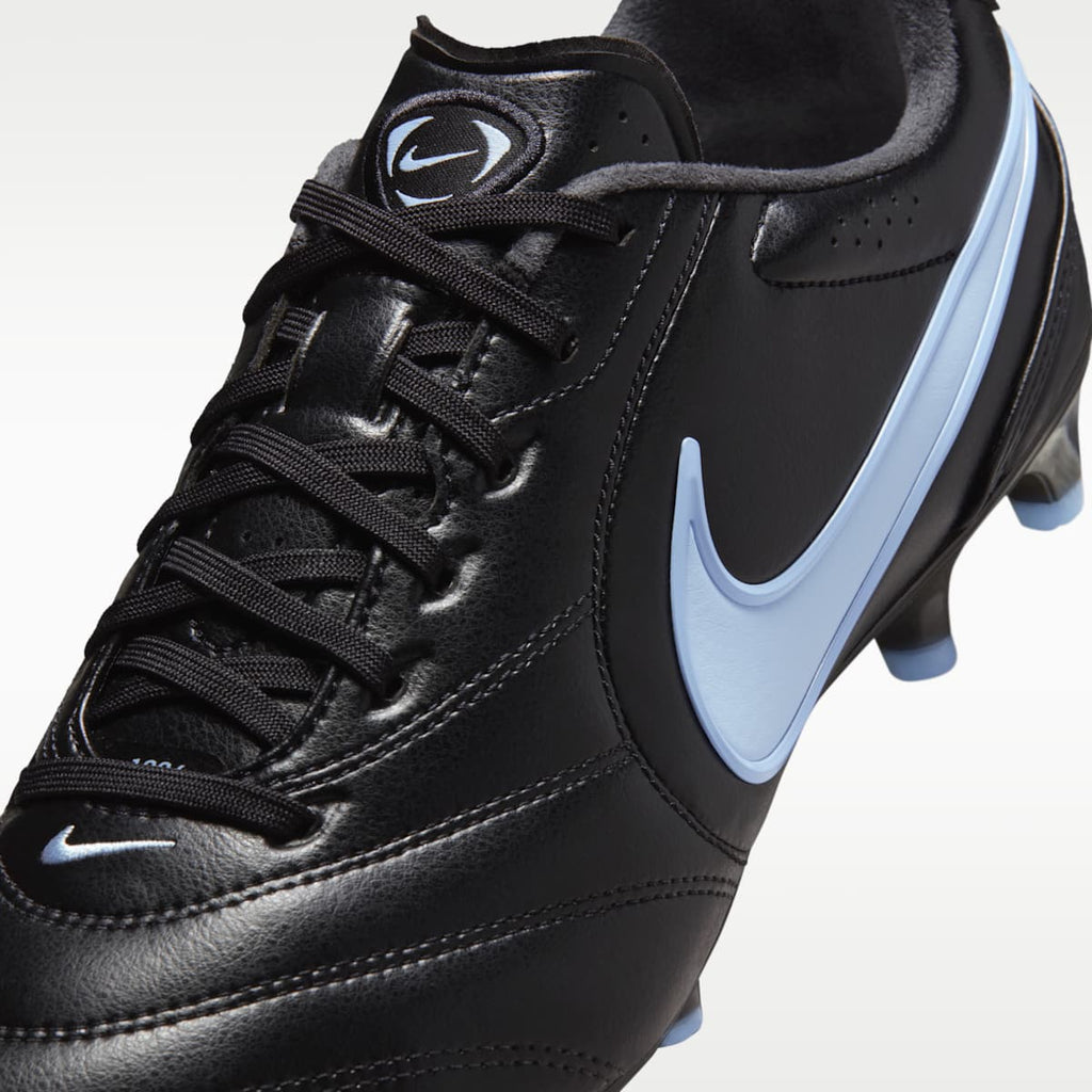 Nike Tiempo Ligera Pro Firm-Ground Low-Top Soccer Cleats - Black/Ice Blue/Obsidian - Image 8