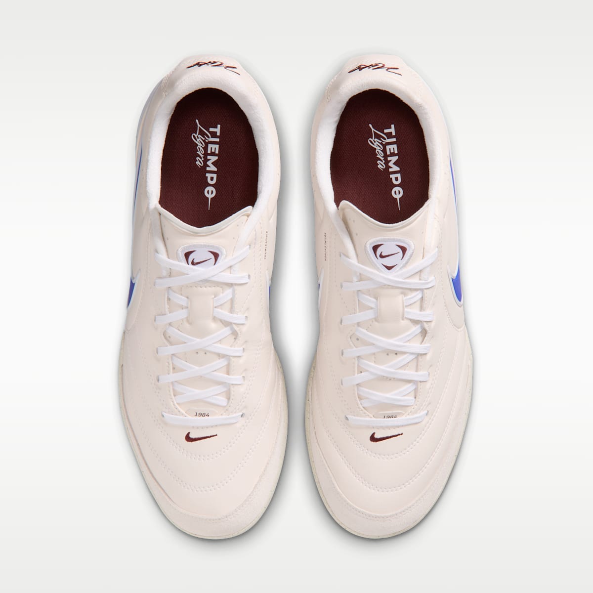 Nike Tiempo Ligera Pro Turf Low-Top Soccer Shoes - Chalk/White/Racer Blue - Image 4