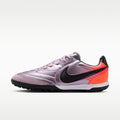 Women's Nike Tiempo Ligera Pro Heritage Turf Low-Top Soccer Shoes - Bleached Lilac/Total Orange/Black