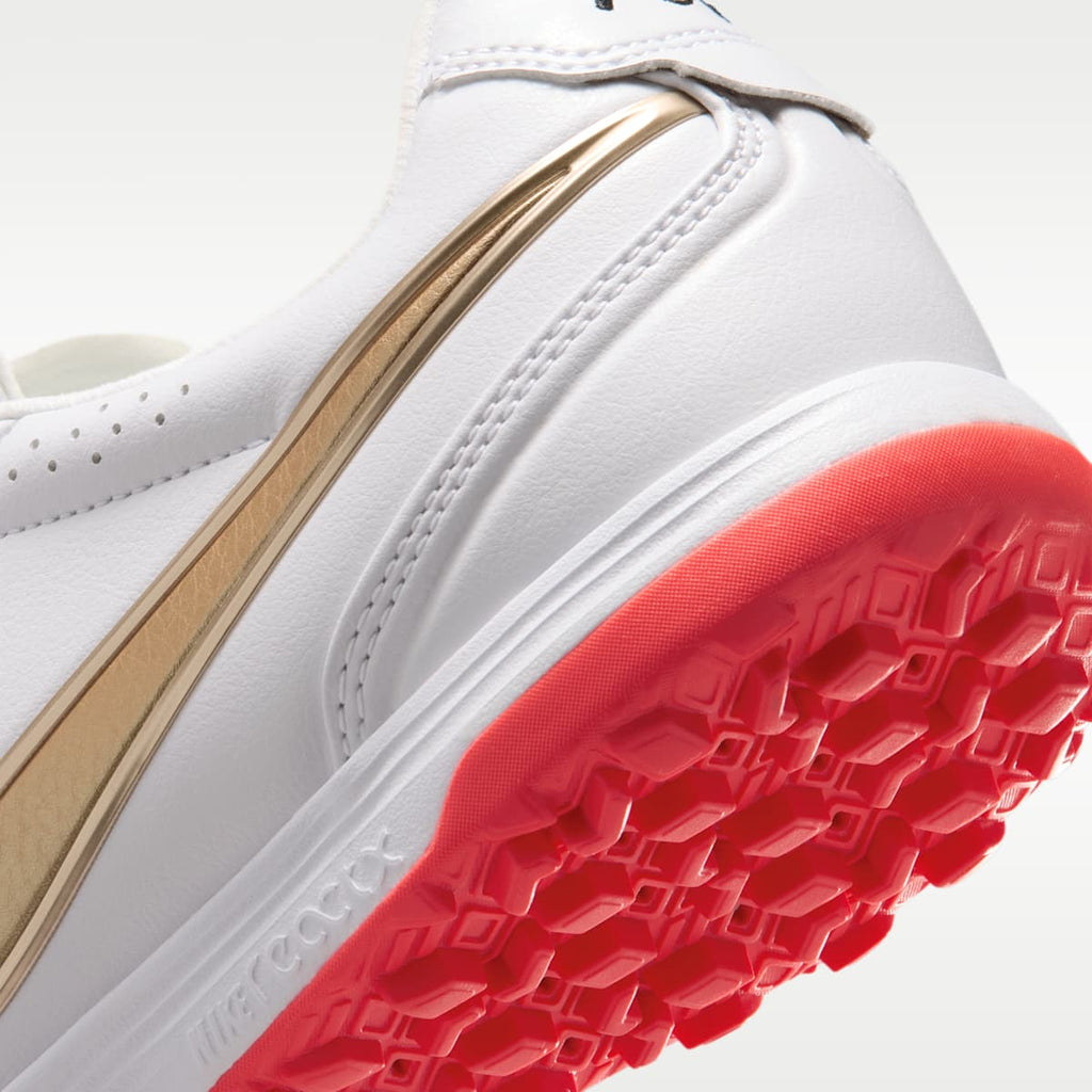 Nike Tiempo Ligera Pro Turf Low-Top Soccer Shoes - White/Bright Crimson/Blur - Image 8