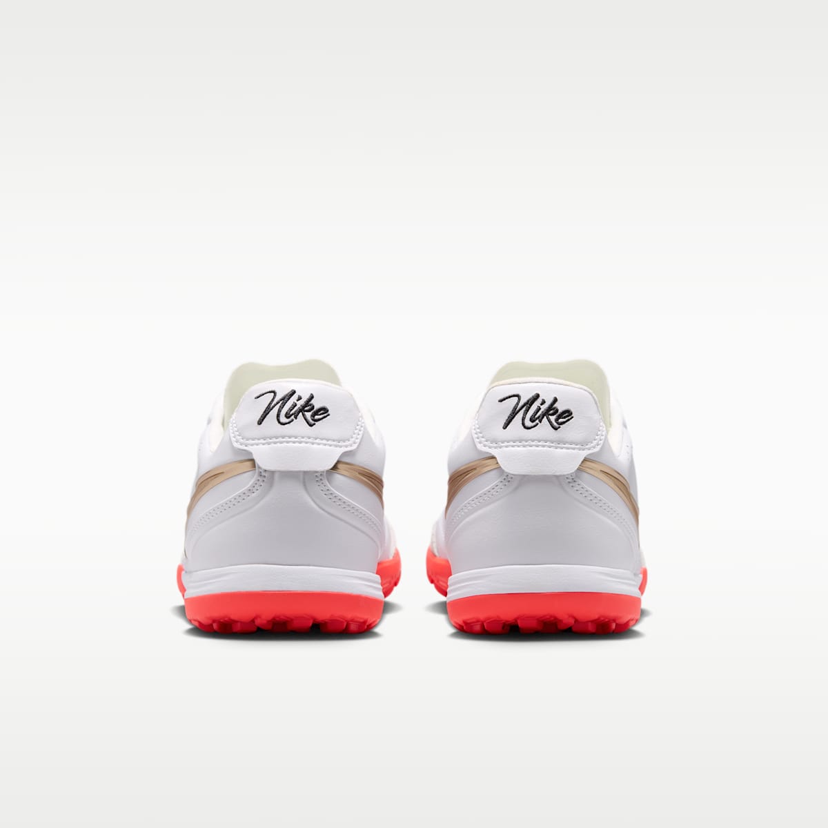 Nike Tiempo Ligera Pro Turf Low-Top Soccer Shoes - White/Bright Crimson/Blur - Image 6