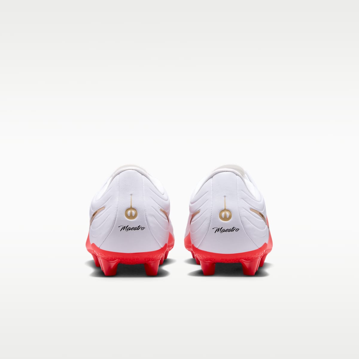 Nike Tiempo Maestro Academy Artificial-Grass Low-Top Soccer Cleats - White/Bright Crimson/Blur - Image 6