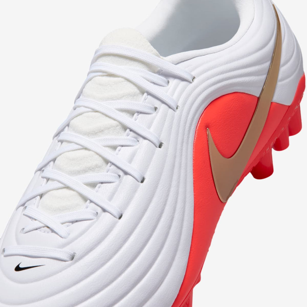 Nike Tiempo Maestro Academy Artificial-Grass Low-Top Soccer Cleats - White/Bright Crimson/Blur - Image 8