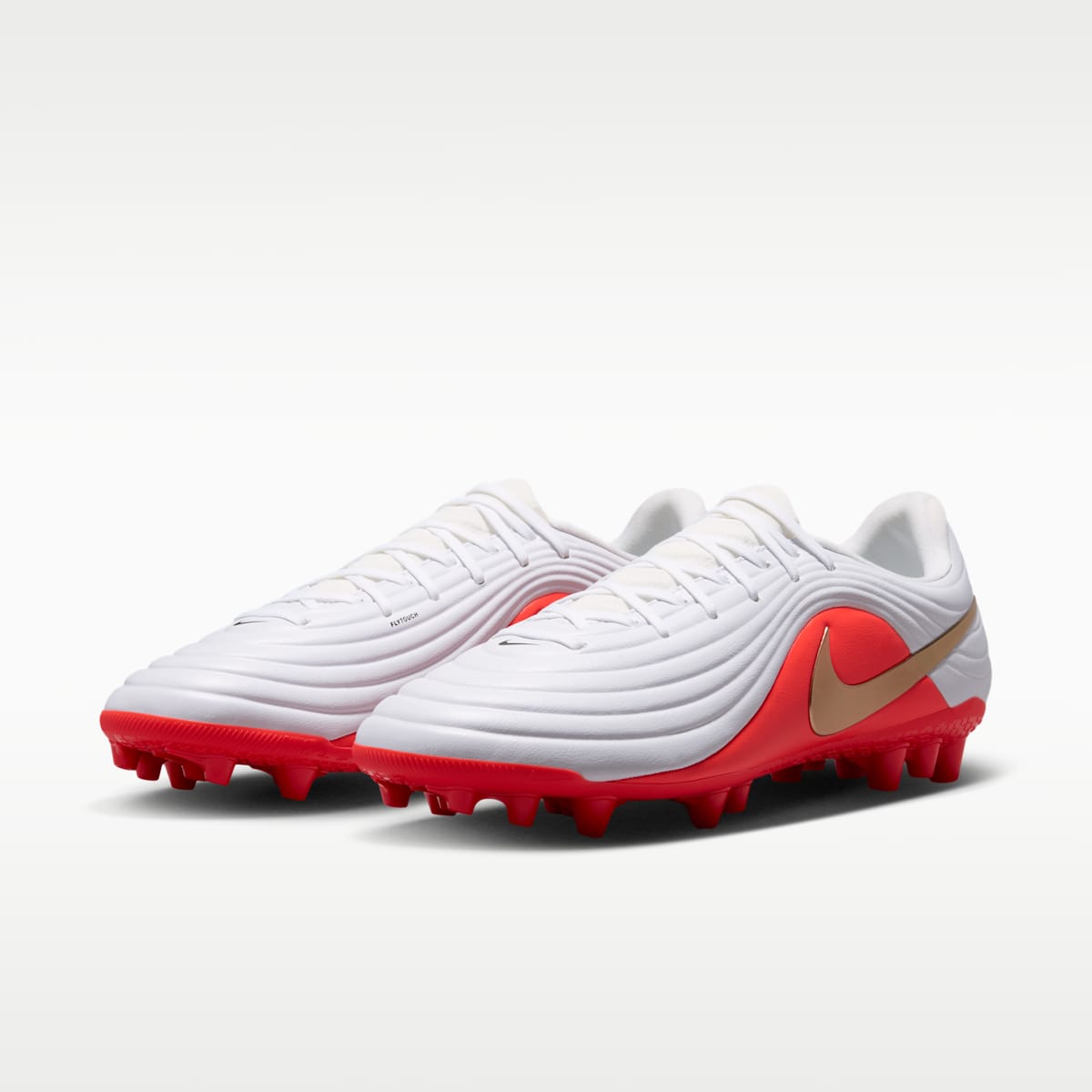 Nike Tiempo Maestro Academy Artificial-Grass Low-Top Soccer Cleats - White/Bright Crimson/Blur - Image 5