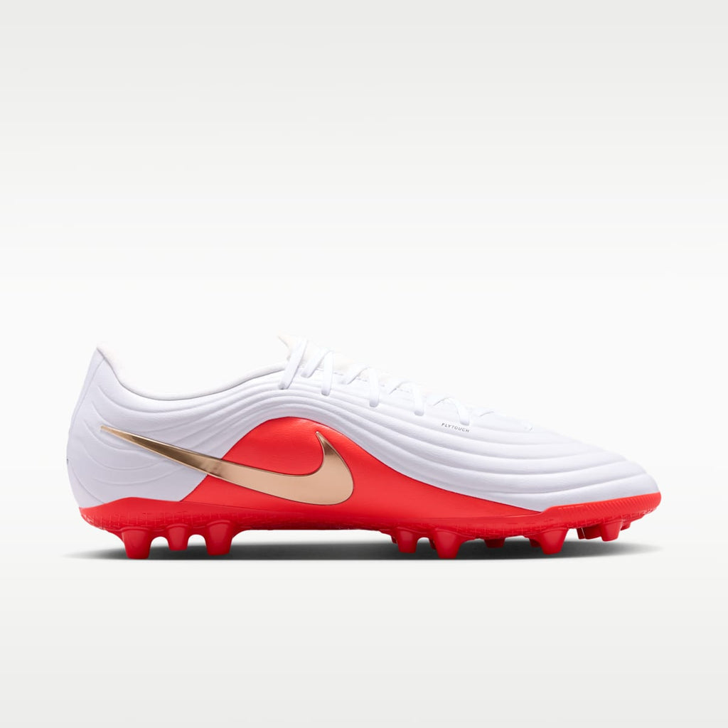Nike Tiempo Maestro Academy Artificial-Grass Low-Top Soccer Cleats - White/Bright Crimson/Blur - Image 3