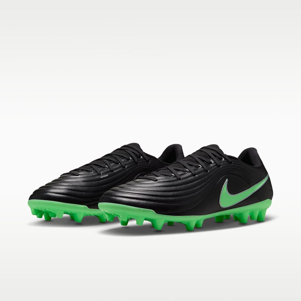 Nike Tiempo Maestro Academy Artificial-Grass Low-Top Soccer Cleats - Black/Black/Illusion Green - Image 5