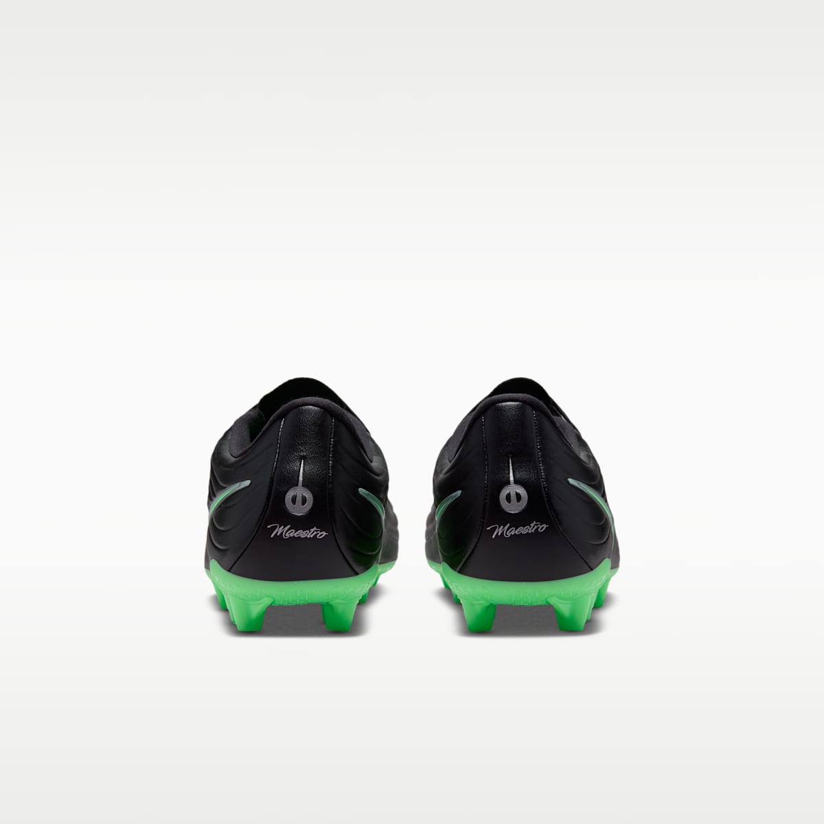 Nike Tiempo Maestro Academy Artificial-Grass Low-Top Soccer Cleats - Black/Black/Illusion Green - Image 6