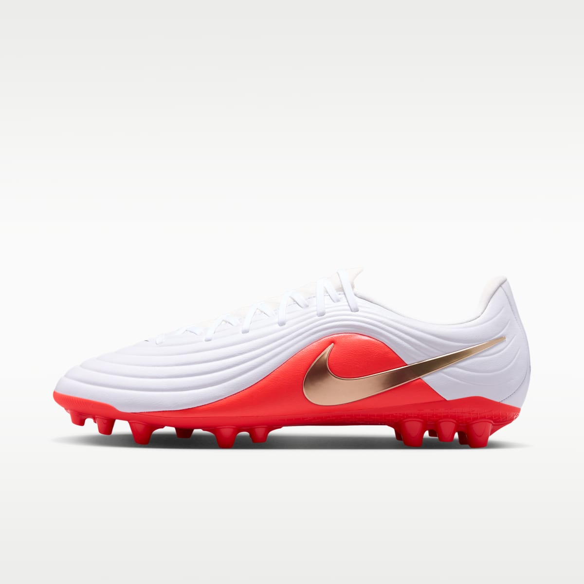 Nike Tiempo Maestro Academy Artificial-Grass Low-Top Soccer Cleats - White/Bright Crimson/Blur - Image 1