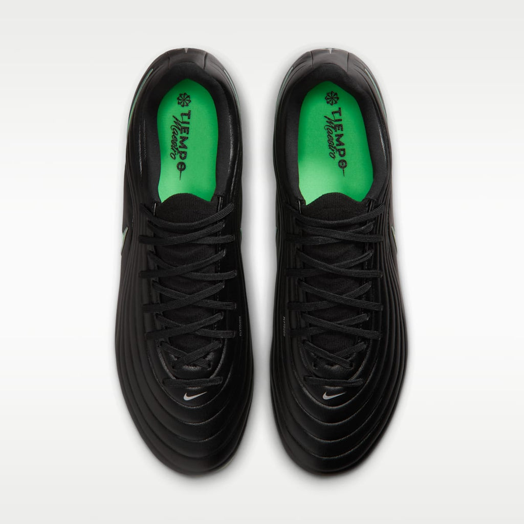Women's Nike Tiempo Maestro Academy Multi-Ground Low-Top Soccer Cleats - Black/Black/Illusion Green