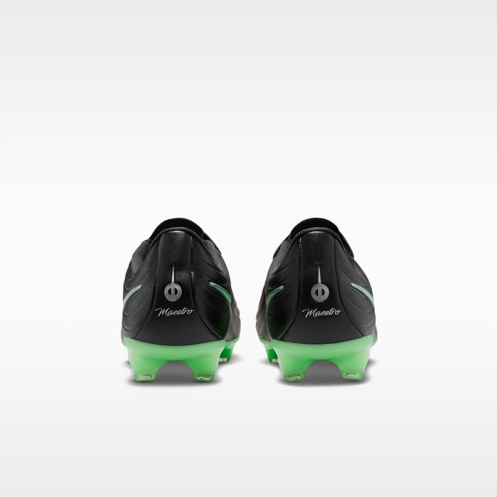 Women's Nike Tiempo Maestro Academy Multi-Ground Low-Top Soccer Cleats - Black/Black/Illusion Green