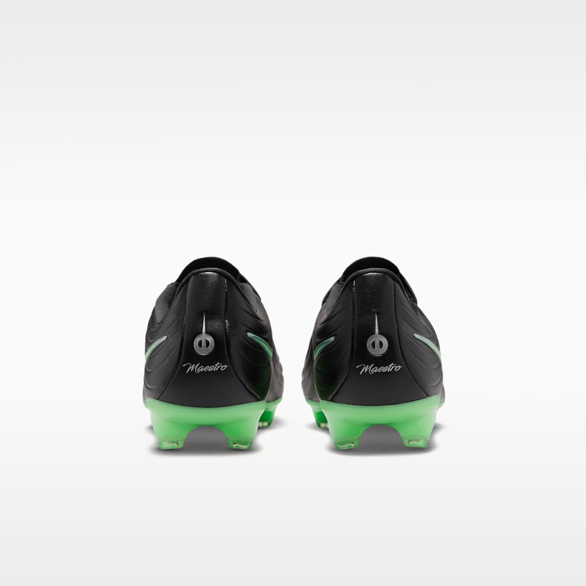 Women's Nike Tiempo Maestro Academy Multi-Ground Low-Top Soccer Cleats - Black/Black/Illusion Green