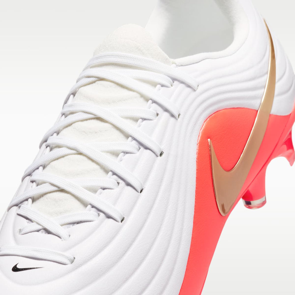 Nike Tiempo Maestro Academy Multi-Ground Low-Top Soccer Cleats - White/Bright Crimson/Blur - Image 8