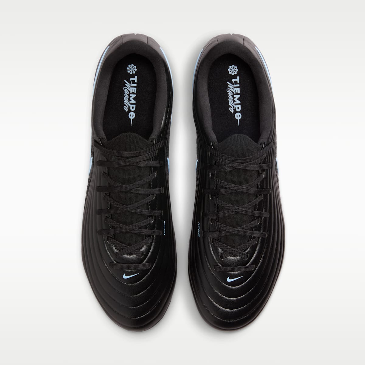 Nike Tiempo Maestro Academy Multi-Ground Low-Top Soccer Cleats - Black/Ice Blue - Image 4