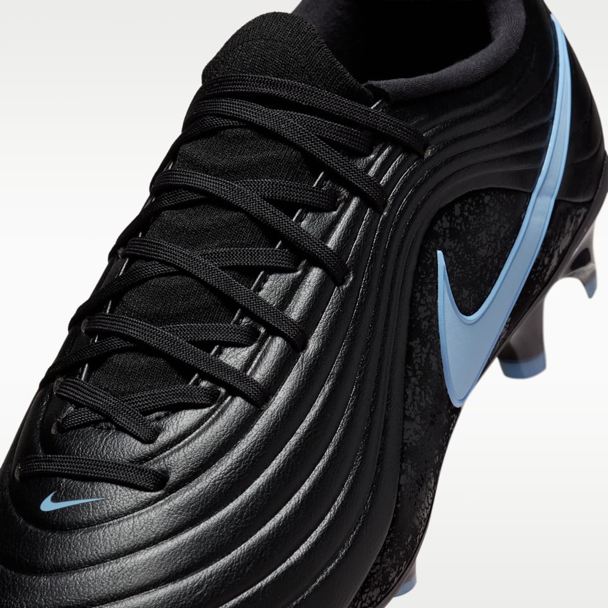 Nike Tiempo Maestro Academy Multi-Ground Low-Top Soccer Cleats - Black/Ice Blue - Image 8