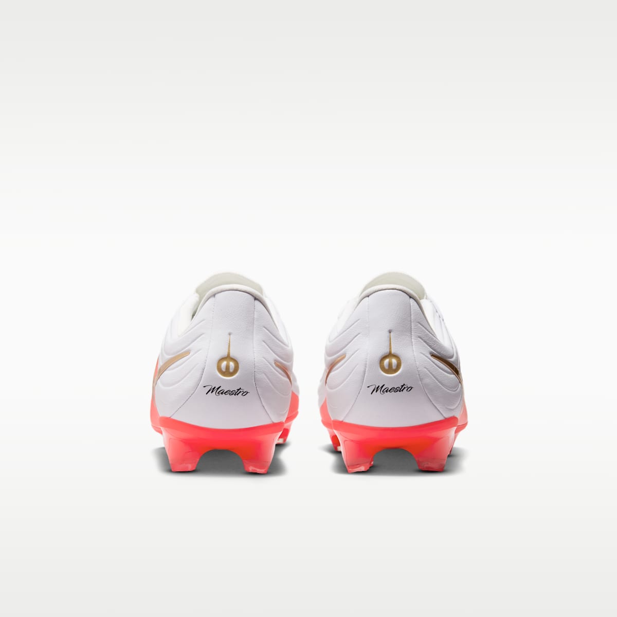 Nike Tiempo Maestro Academy Multi-Ground Low-Top Soccer Cleats - White/Bright Crimson/Blur - Image 6