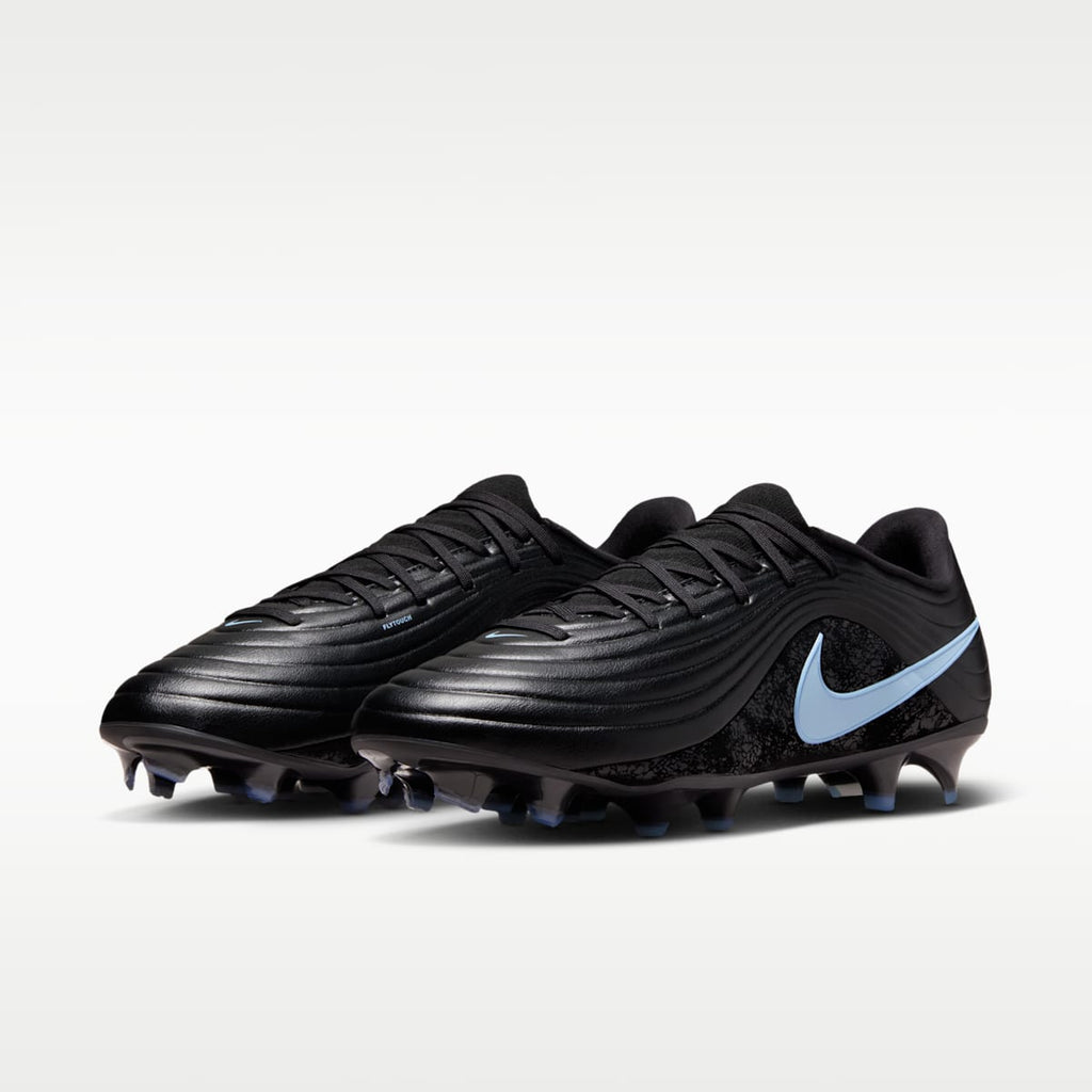 Nike Tiempo Maestro Academy Multi-Ground Low-Top Soccer Cleats - Black/Ice Blue - Image 5