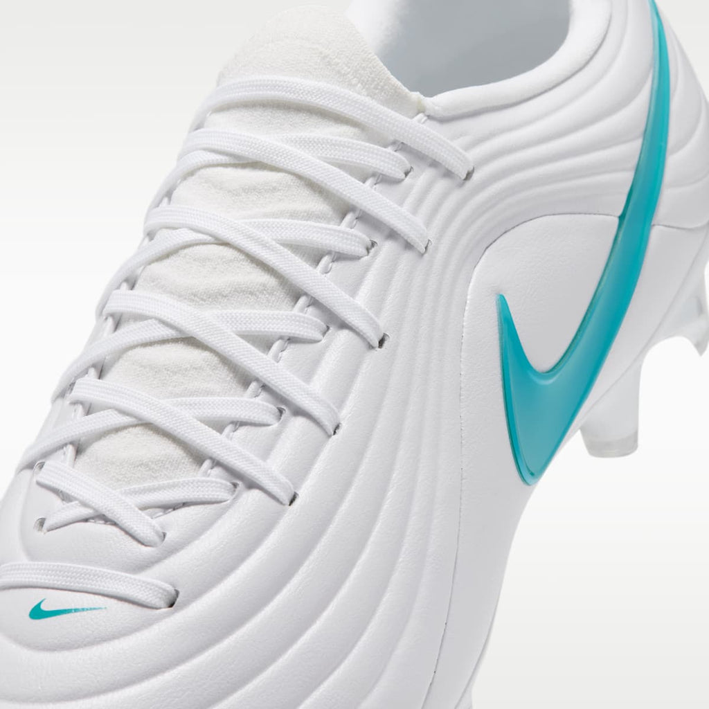 Women's Nike Tiempo Maestro Academy Multi-Ground Low-Top Soccer Cleats - White/White/Dusty Cactus