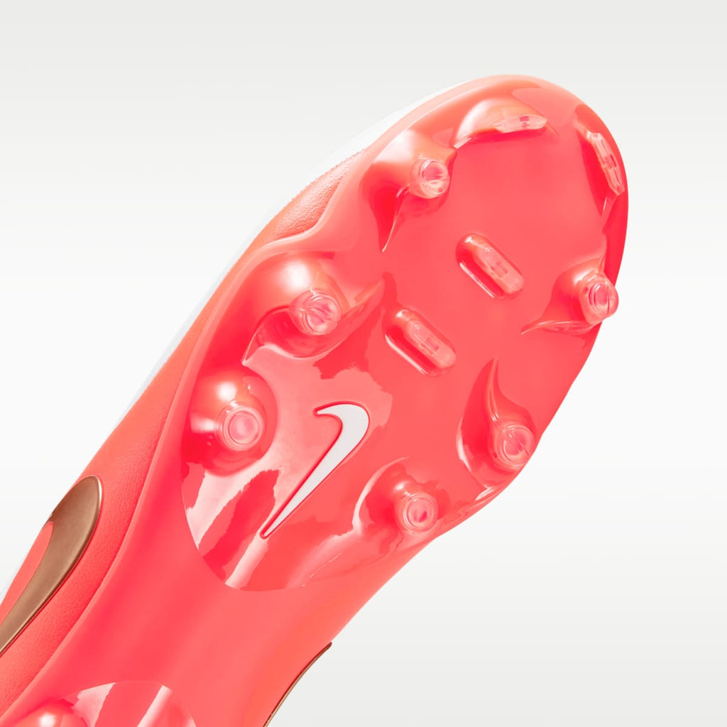 Women's Nike Tiempo Maestro Academy Multi-Ground Low-Top Soccer Cleats - White/Bright Crimson/Blur