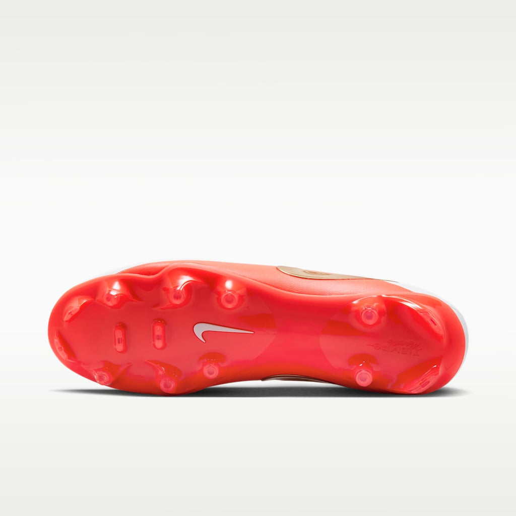 Nike Tiempo Maestro Academy Multi-Ground Low-Top Soccer Cleats - White/Bright Crimson/Blur - Image 2
