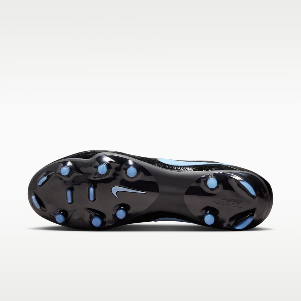 Nike Tiempo Maestro Academy Multi-Ground Low-Top Soccer Cleats - Black/Ice Blue - Image 2