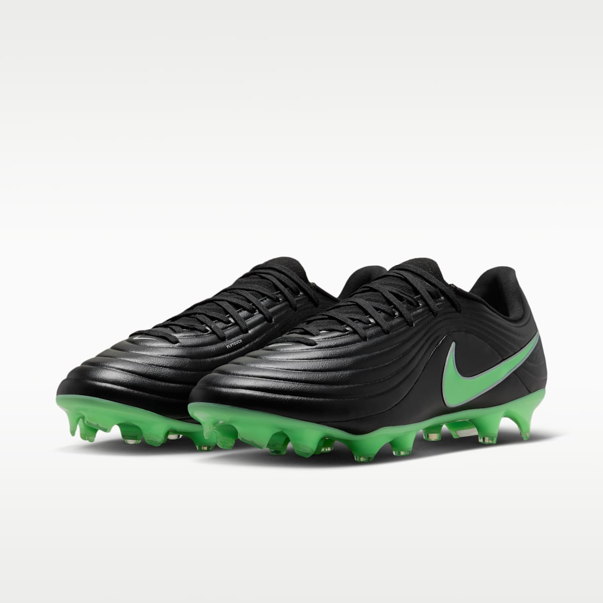 Women's Nike Tiempo Maestro Academy Multi-Ground Low-Top Soccer Cleats - Black/Black/Illusion Green