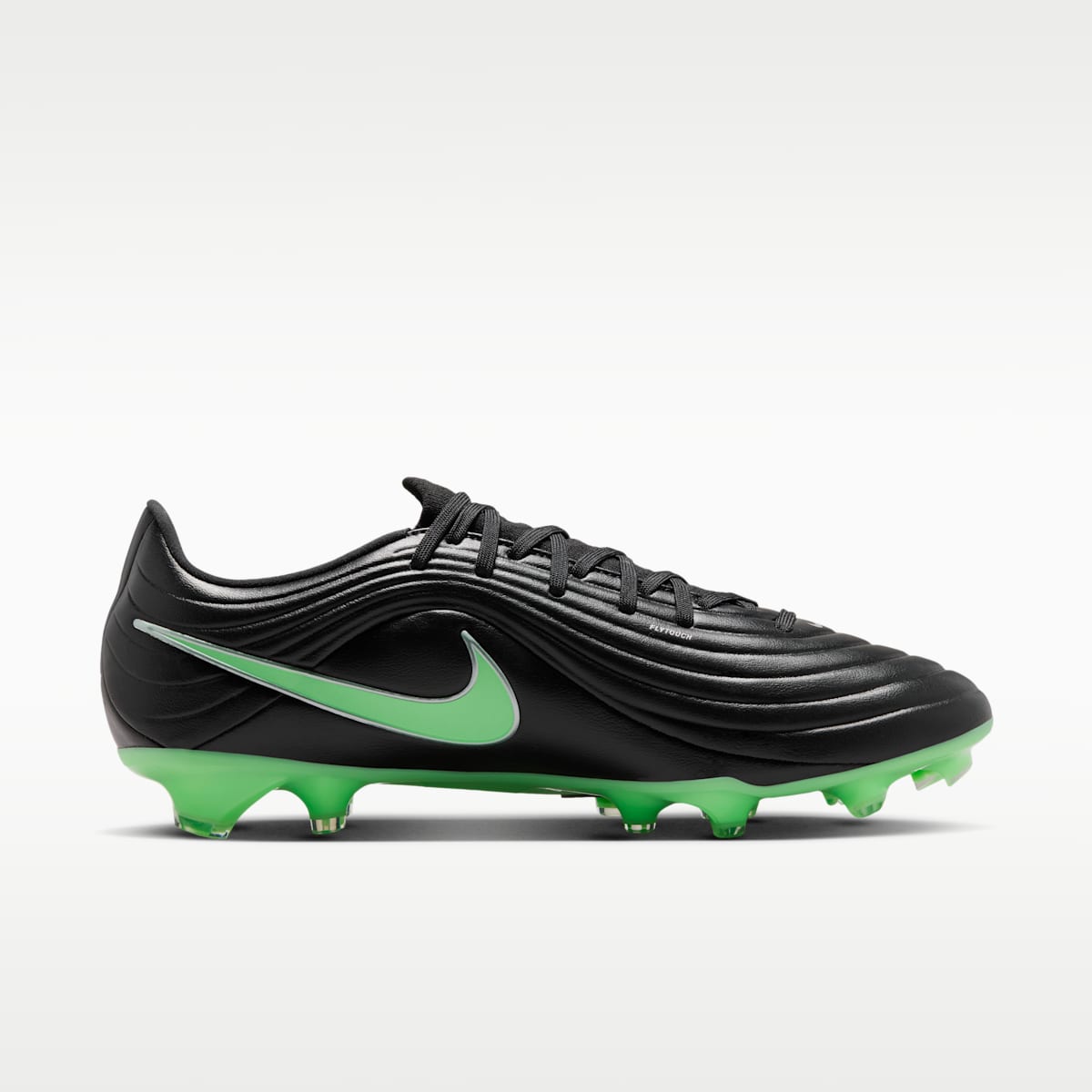 Nike Tiempo Maestro Academy Multi-Ground Low-Top Soccer Cleats - Black/Black/Illusion Green - Image 3