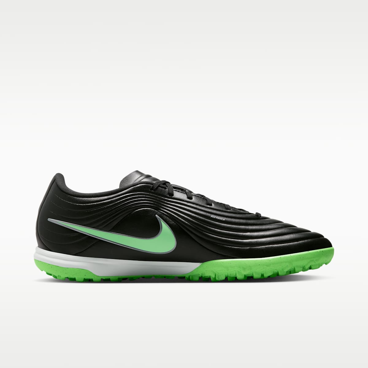 Women's Nike Tiempo Maestro Academy Turf Low-Top Soccer Shoes - Black/Black/Illusion Green