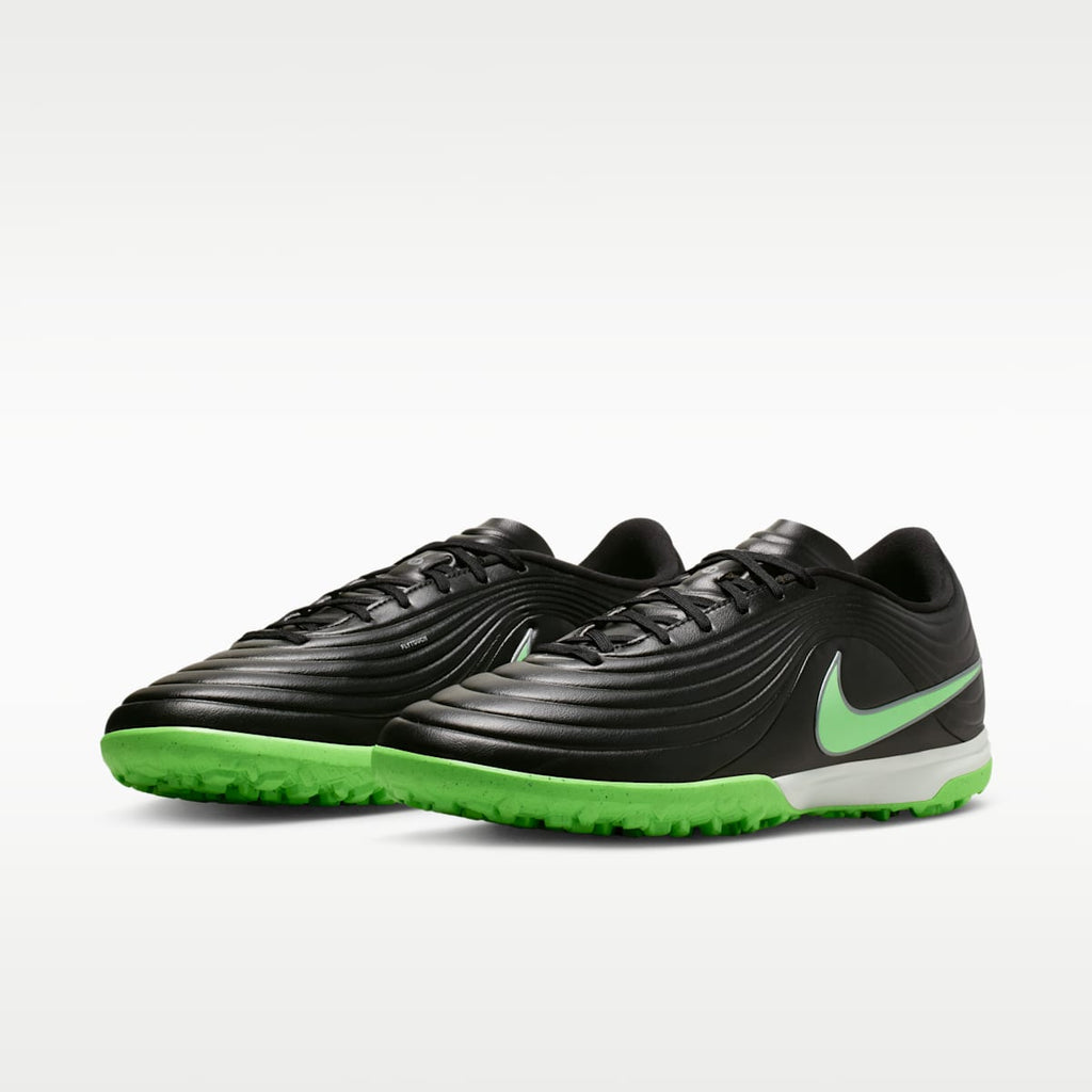 Women's Nike Tiempo Maestro Academy Turf Low-Top Soccer Shoes - Black/Black/Illusion Green