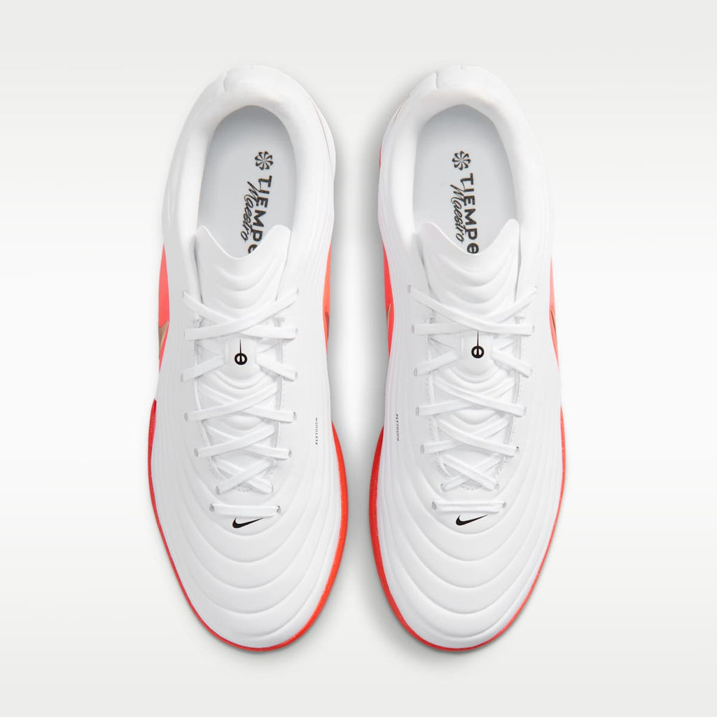 Nike Tiempo Maestro Academy Turf Low-Top Soccer Shoes - White/Bright Crimson/Blur - Image 4