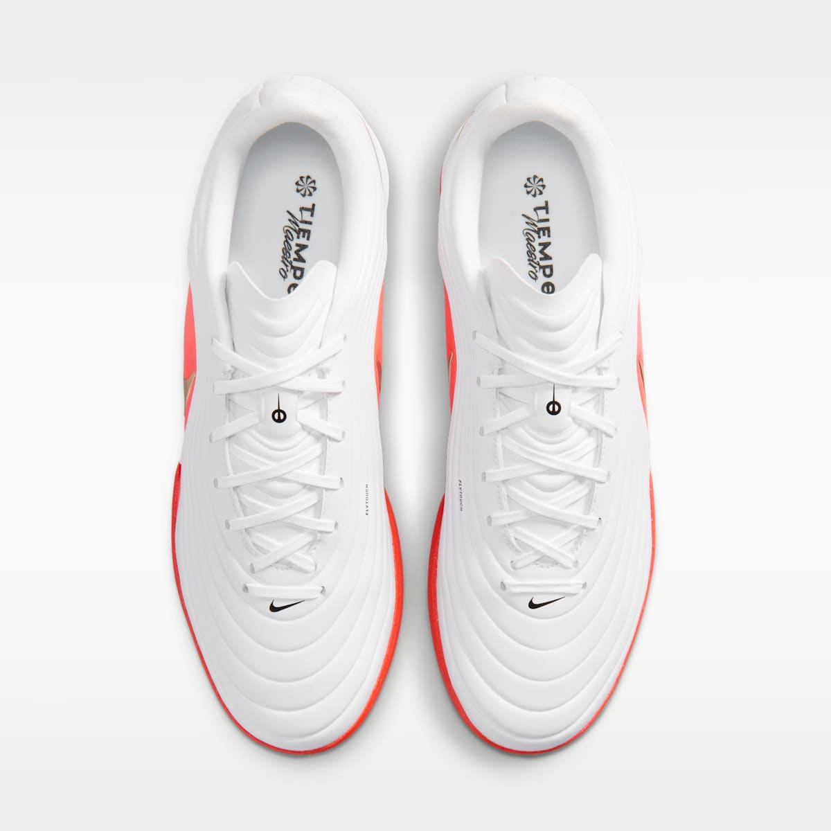 Nike Tiempo Maestro Academy Turf Low-Top Soccer Shoes - White/Bright Crimson/Blur - Image 4