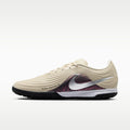 Women's Nike United Tiempo Maestro Academy Turf Low-Top Soccer Shoes - Fossil/Burgundy Crush/Metallic Silver