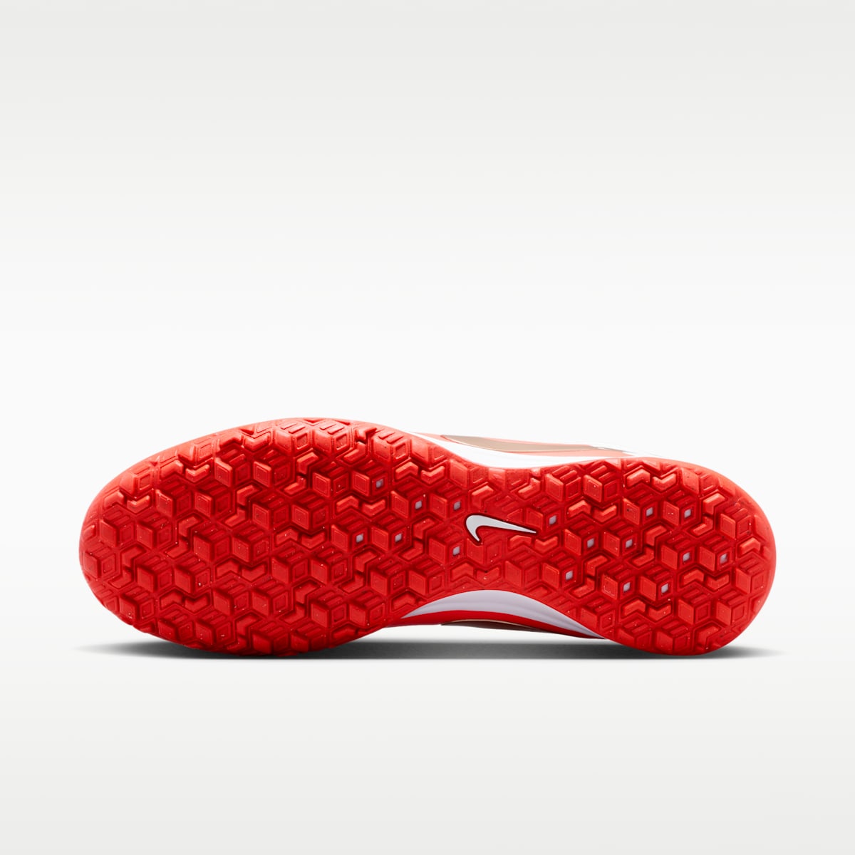 Nike Tiempo Maestro Academy Turf Low-Top Soccer Shoes - White/Bright Crimson/Blur - Image 2