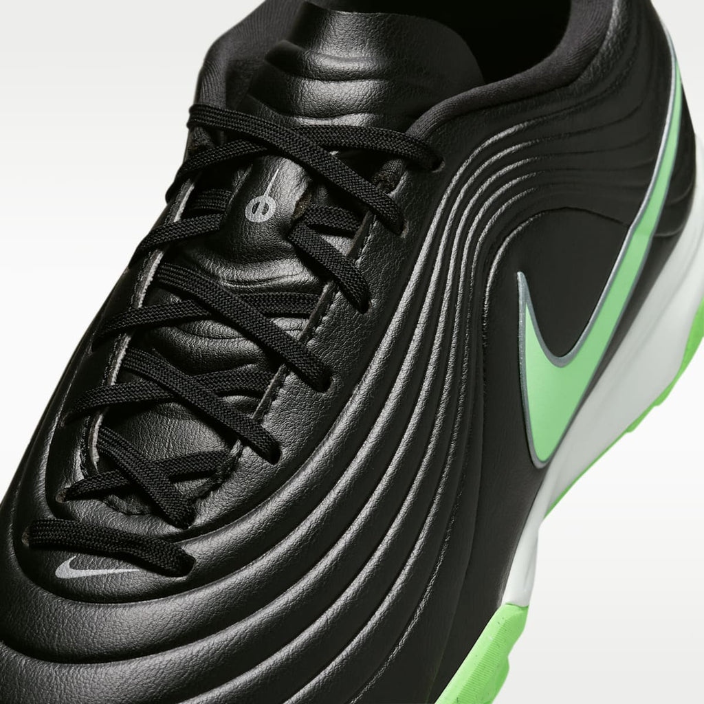 Nike Tiempo Maestro Academy Turf Low-Top Soccer Shoes - Black/Black/Illusion Green - Image 7