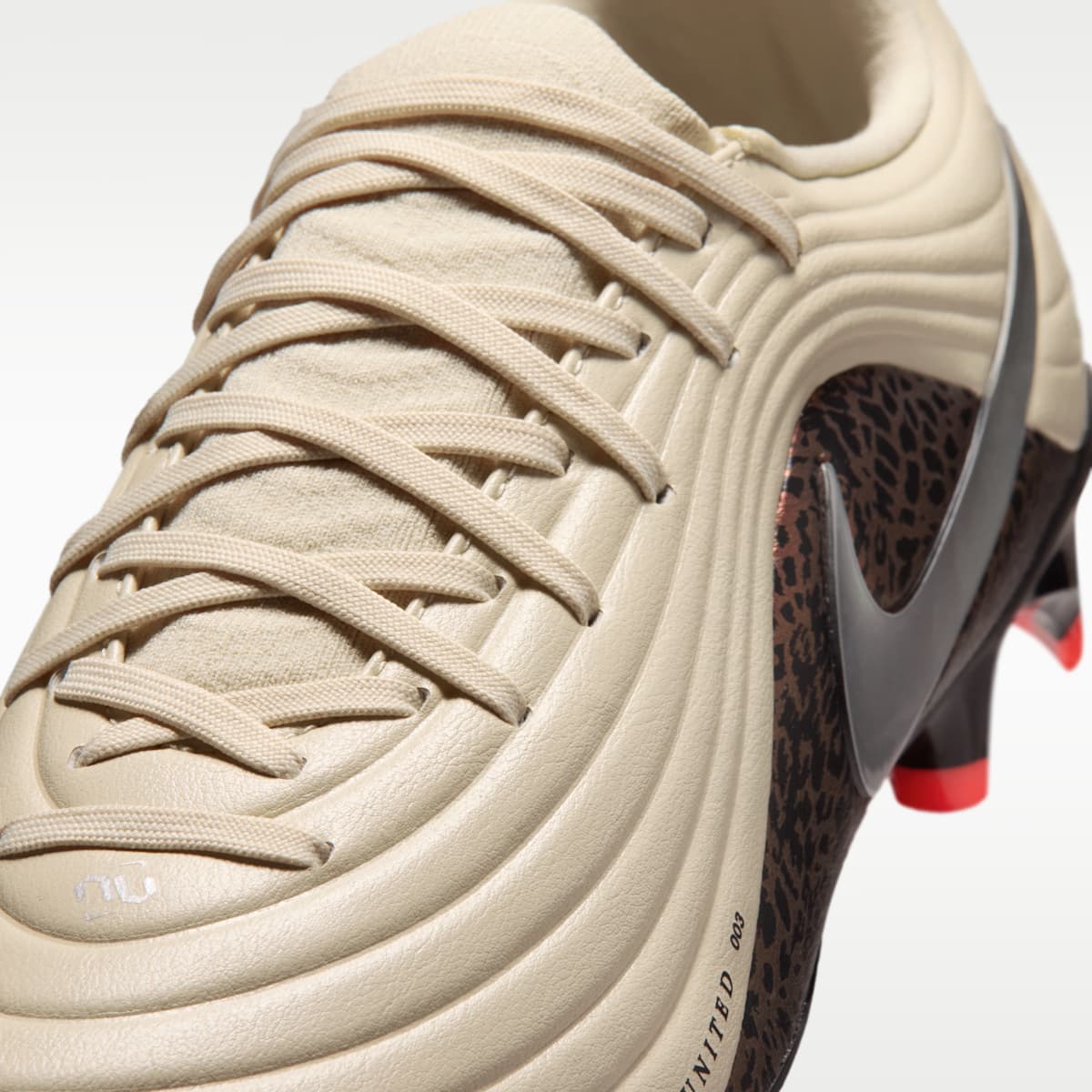 Nike United Tiempo Maestro Academy Multi-Ground Low-Top Soccer Cleats - Fossil/Burgundy Crush/Metallic Silver - Image 8
