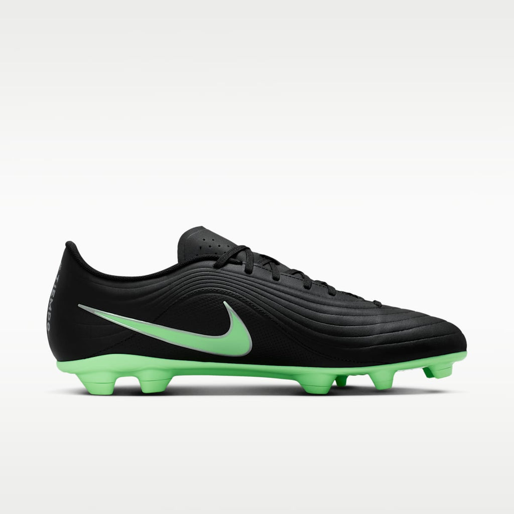 Nike Tiempo Maestro Club Multi-Ground Low-Top Soccer Cleats - Black/Black/Illusion Green - Image 3
