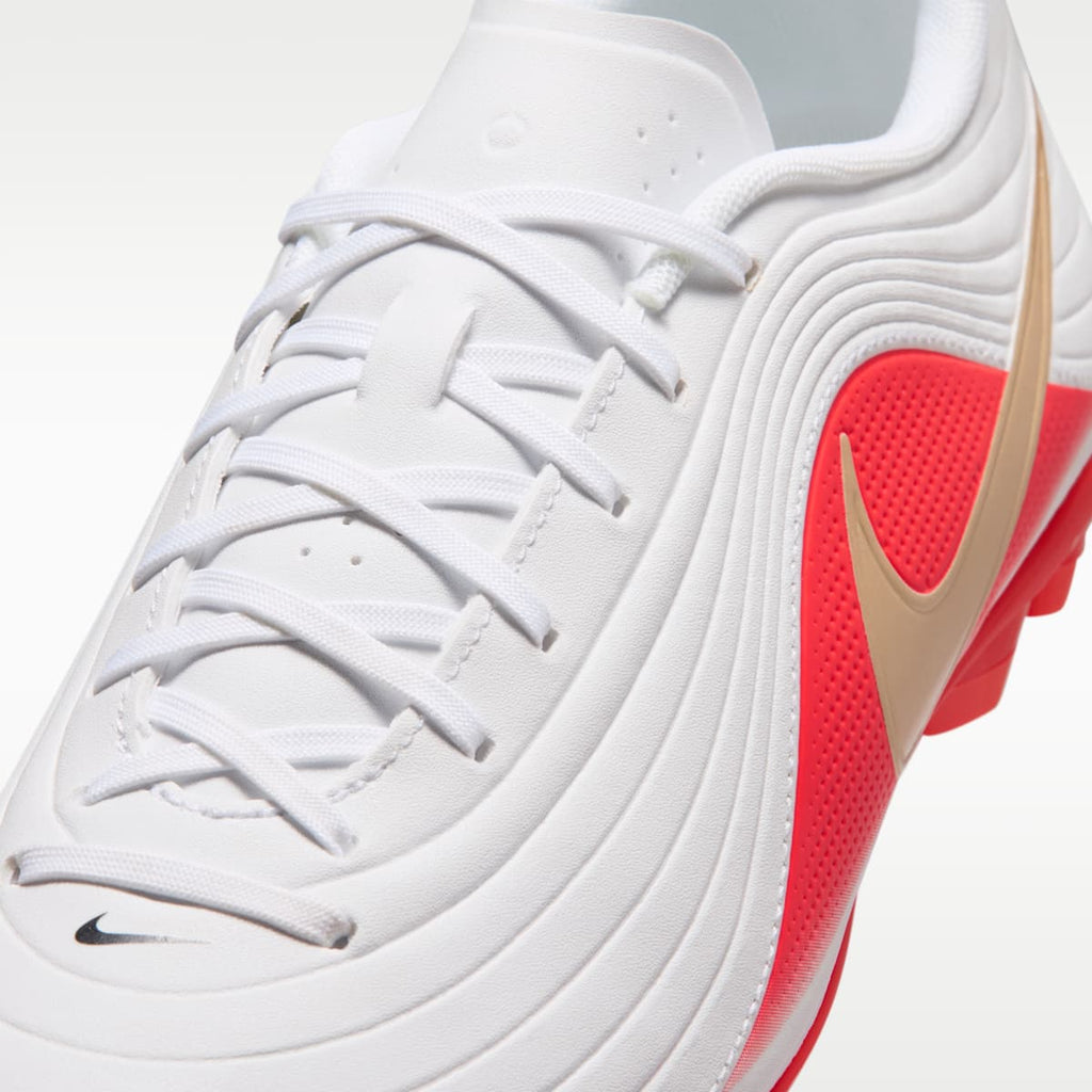 Nike Tiempo Maestro Club Multi-Ground Low-Top Soccer Cleats - White/Bright Crimson/Blur - Image 8