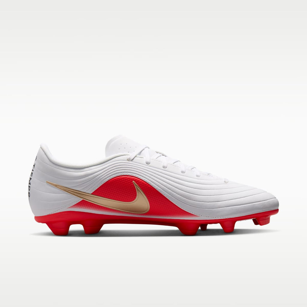 Nike Tiempo Maestro Club Multi-Ground Low-Top Soccer Cleats - White/Bright Crimson/Blur - Image 3