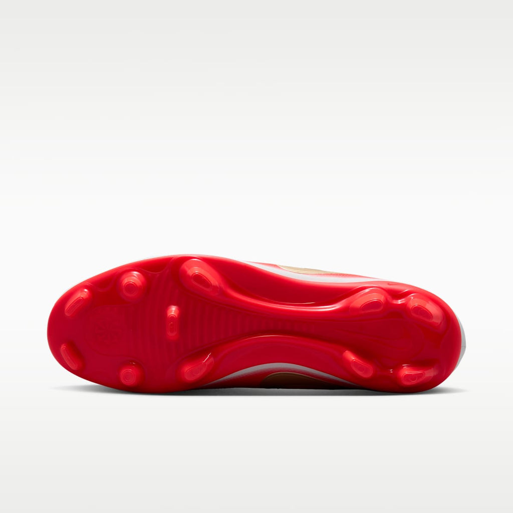 Nike Tiempo Maestro Club Multi-Ground Low-Top Soccer Cleats - White/Bright Crimson/Blur - Image 2