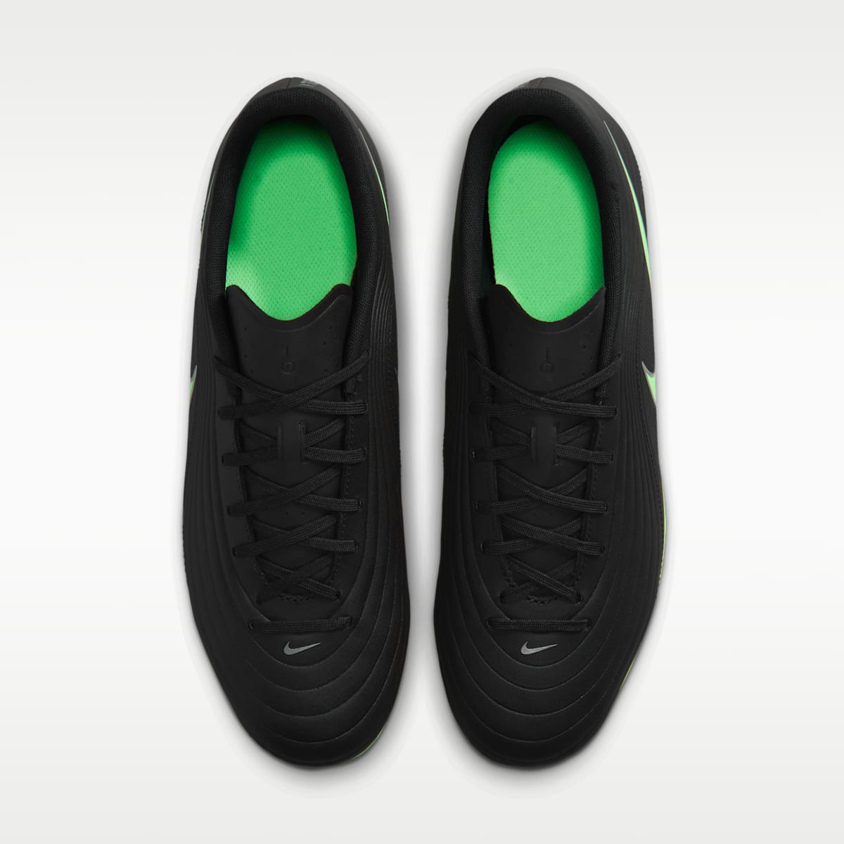 Nike Tiempo Maestro Club Multi-Ground Low-Top Soccer Cleats - Black/Black/Illusion Green - Image 4