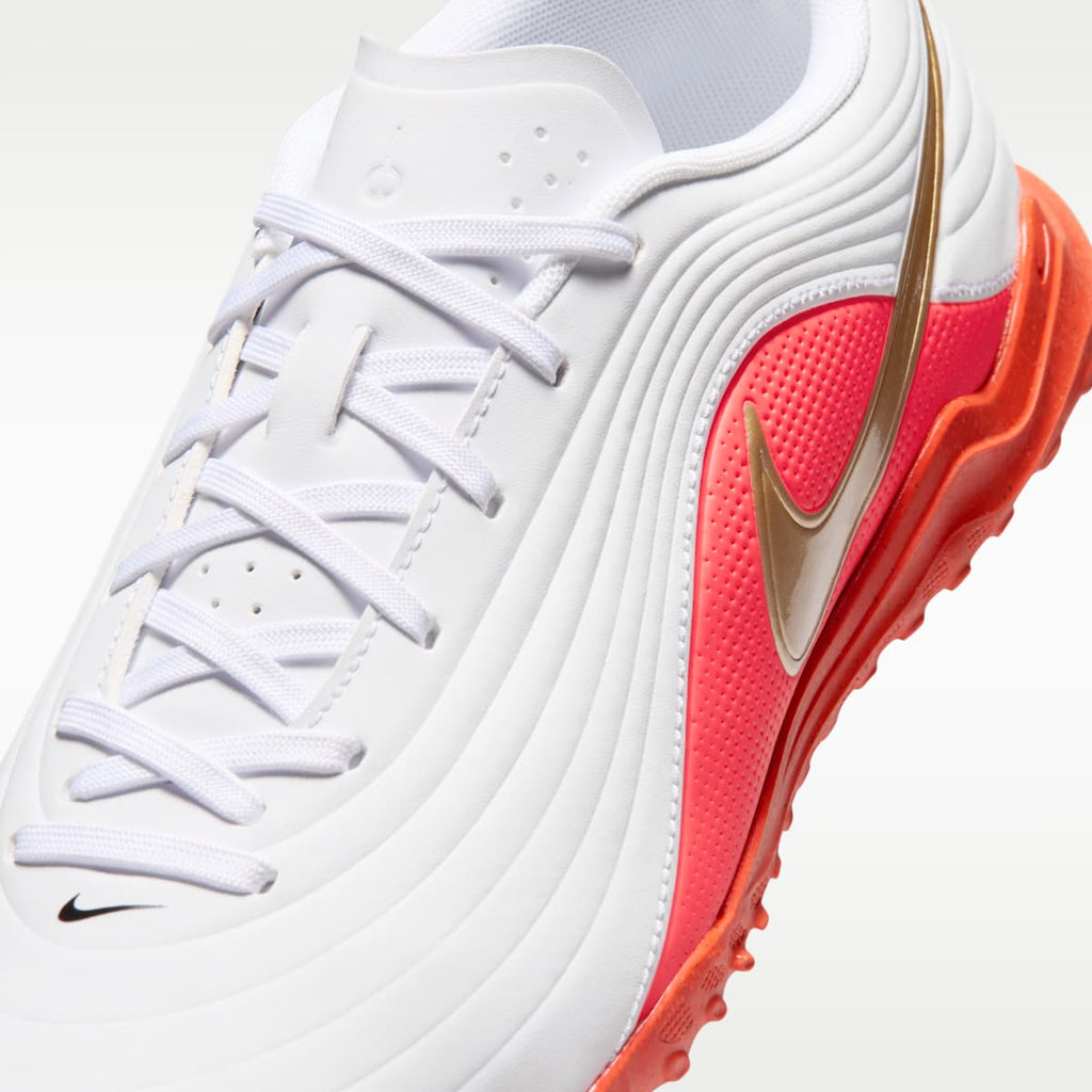 Nike Tiempo Maestro Club Turf Low-Top Soccer Shoes - White/Bright Crimson/Blur - Image 7