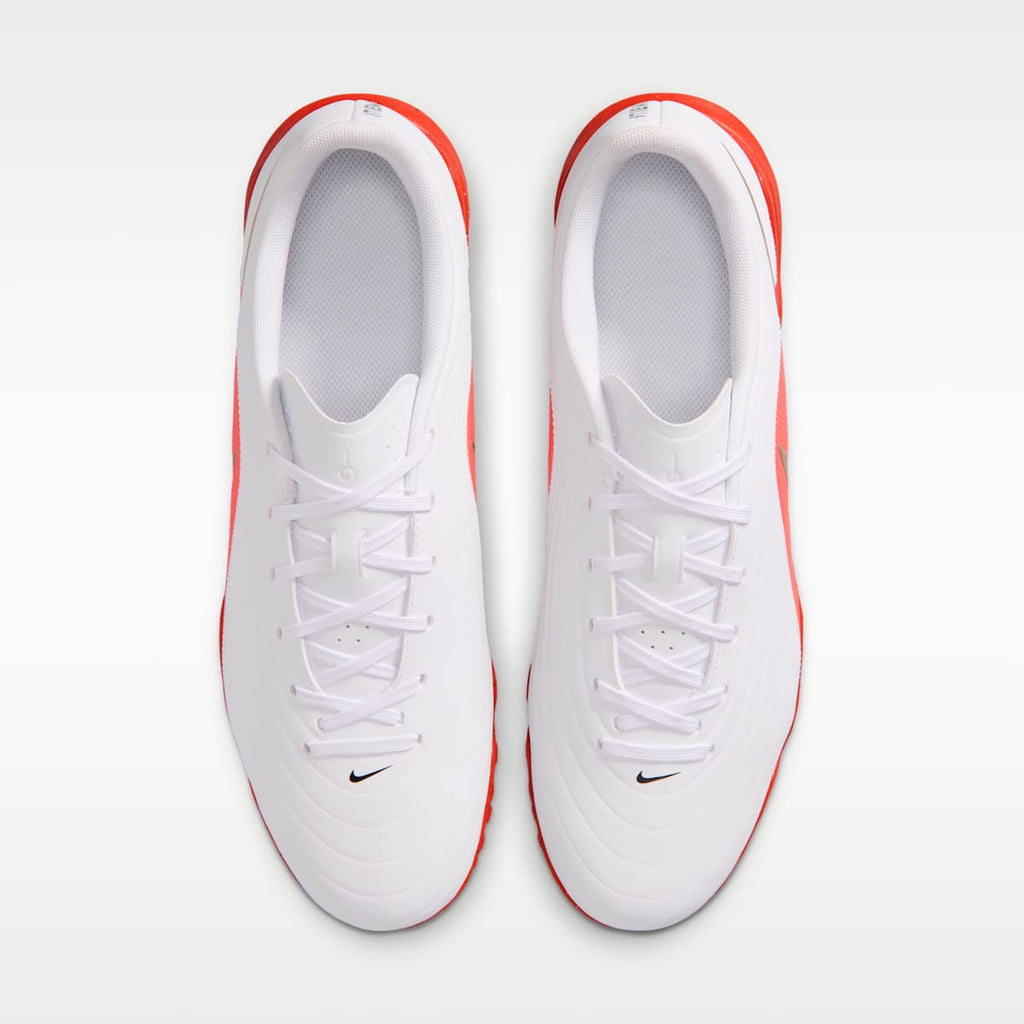 Nike Tiempo Maestro Club Turf Low-Top Soccer Shoes - White/Bright Crimson/Blur - Image 4