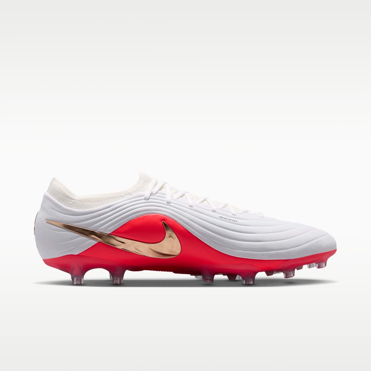 Nike Tiempo Maestro Elite Artificial-Grass Low-Top Soccer Cleats - White/Bright Crimson/Blur - Image 3