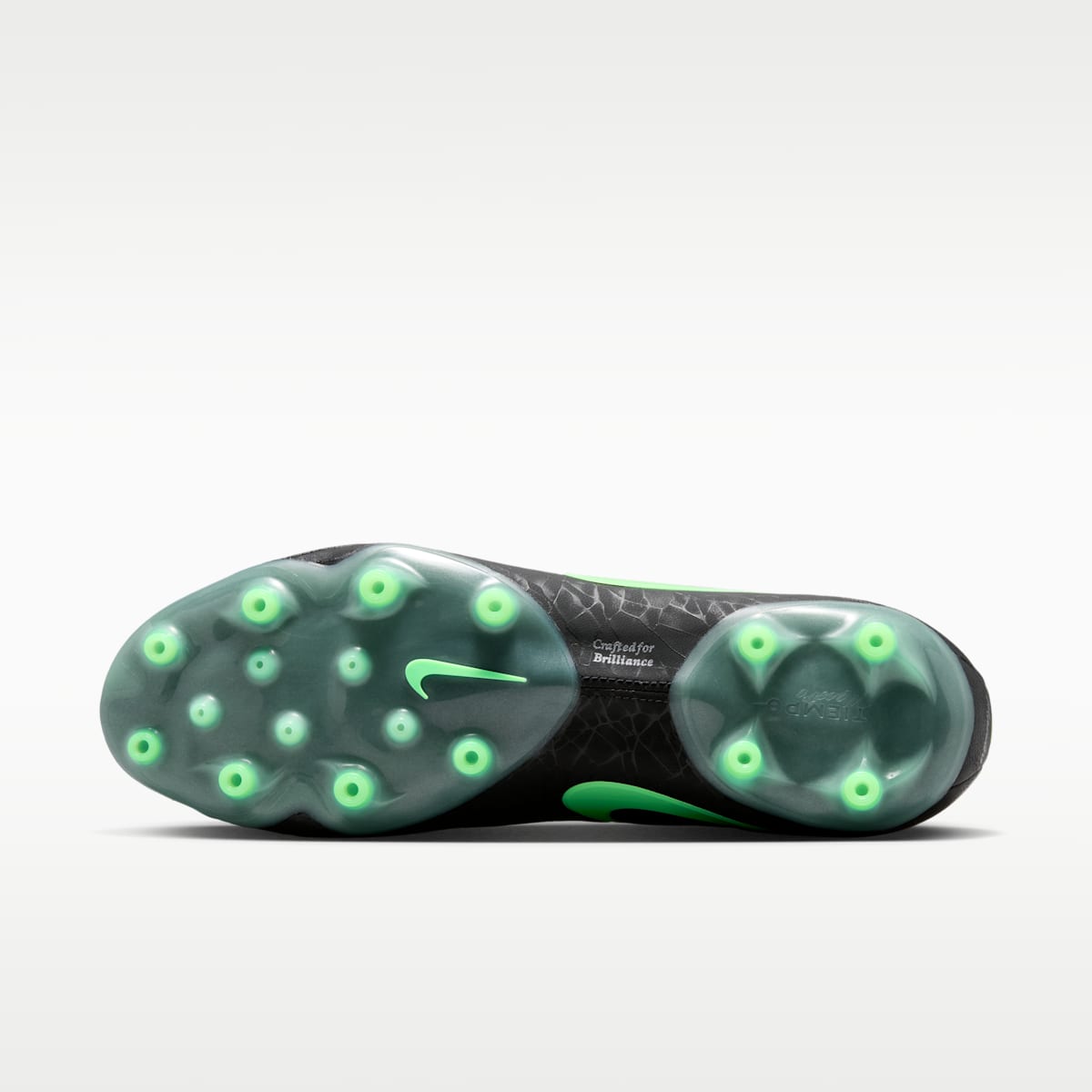 Nike Tiempo Maestro Elite Artificial-Grass Low-Top Soccer Cleats - Black/Black/Illusion Green - Image 2